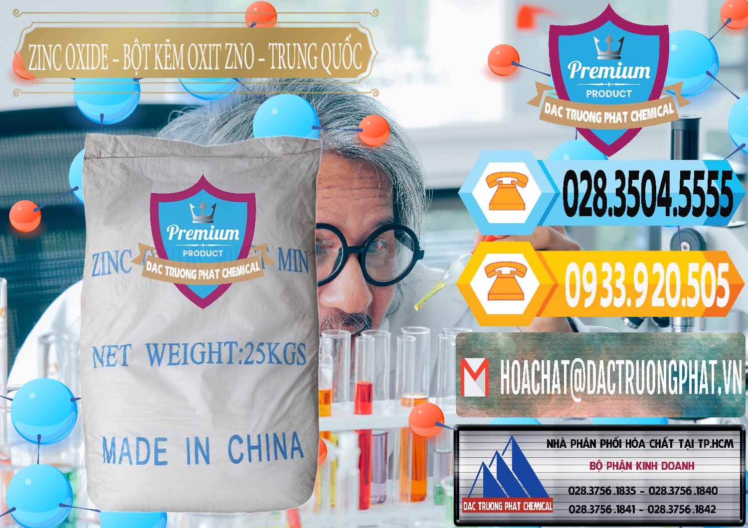 Đơn vị cung ứng _ bán Zinc Oxide - Bột Kẽm Oxit ZNO Trung Quốc China - 0182 - Cty phân phối _ cung cấp hóa chất tại TP.HCM - hoachattayrua.net