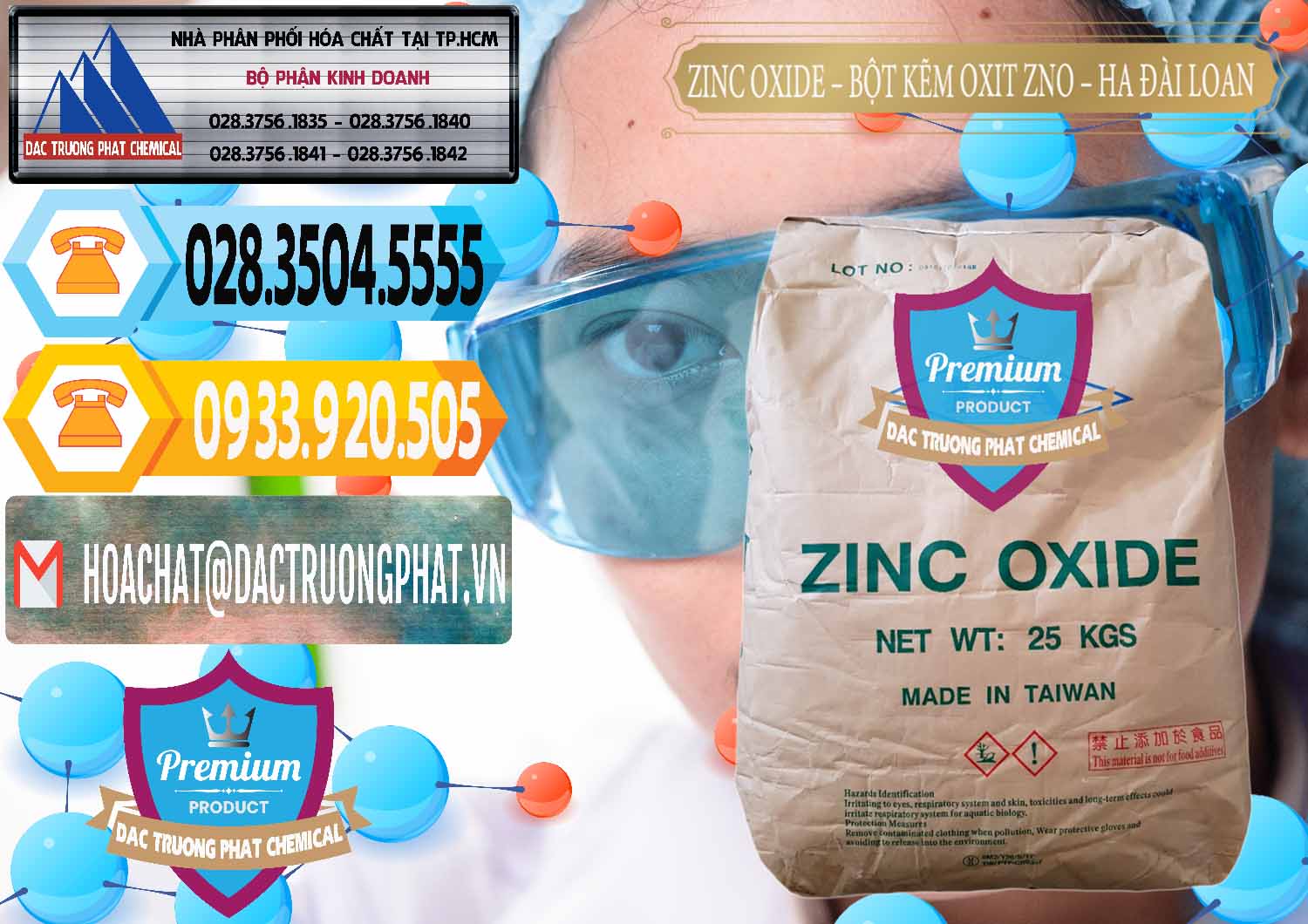 Công ty chuyên cung cấp _ bán Zinc Oxide - Bột Kẽm Oxit ZNO HA Đài Loan Taiwan - 0180 - Chuyên cung cấp - kinh doanh hóa chất tại TP.HCM - hoachattayrua.net