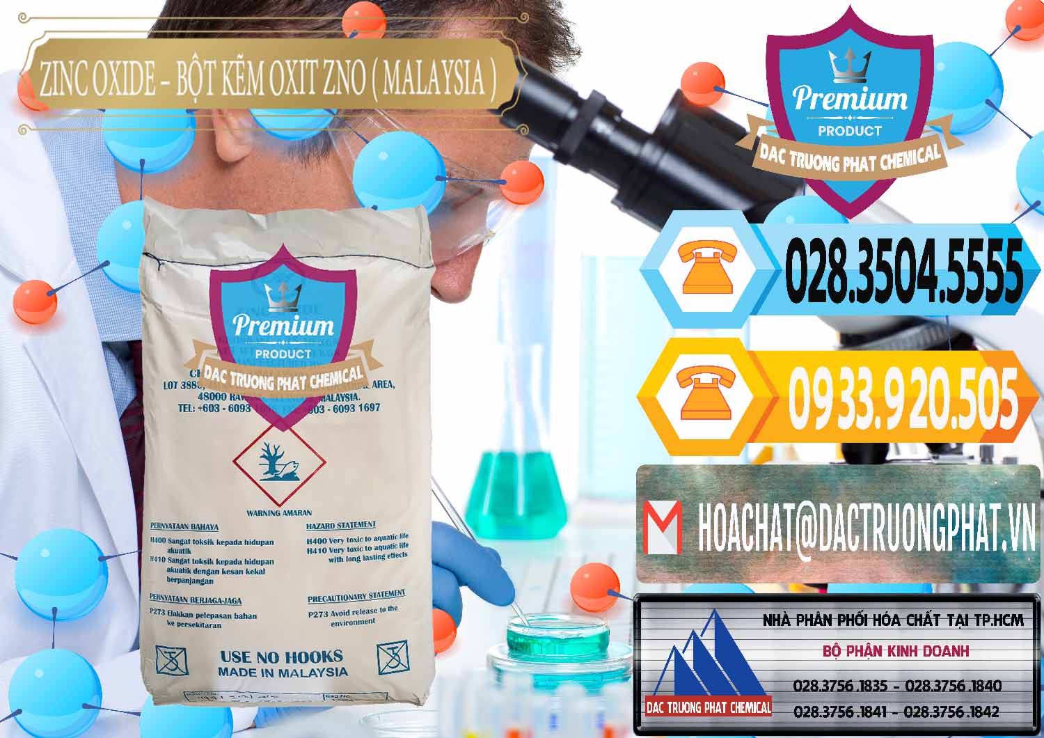 Đơn vị chuyên bán - phân phối Zinc Oxide - Bột Kẽm Oxit ZNO Malaysia - 0179 - Nhà cung cấp & phân phối hóa chất tại TP.HCM - hoachattayrua.net