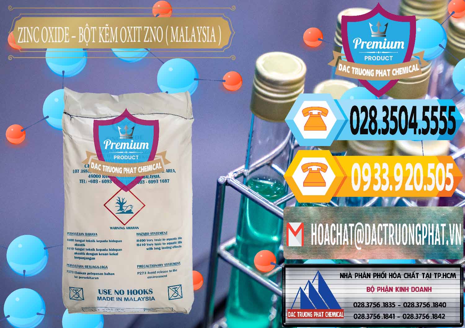 Chuyên bán _ phân phối Zinc Oxide - Bột Kẽm Oxit ZNO Malaysia - 0179 - Cty chuyên bán - phân phối hóa chất tại TP.HCM - hoachattayrua.net
