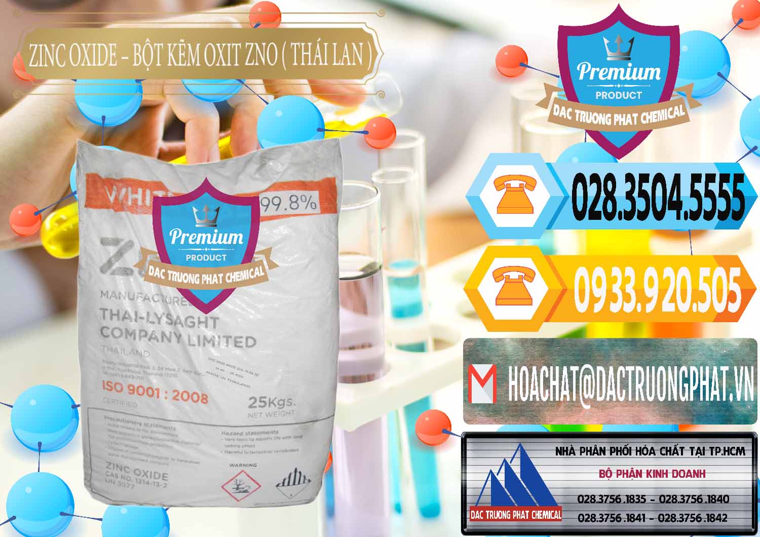 Cty bán và cung cấp Zinc Oxide - Bột Kẽm Oxit ZNO Thái Lan Thailand - 0181 - Công ty chuyên cung cấp ( kinh doanh ) hóa chất tại TP.HCM - hoachattayrua.net