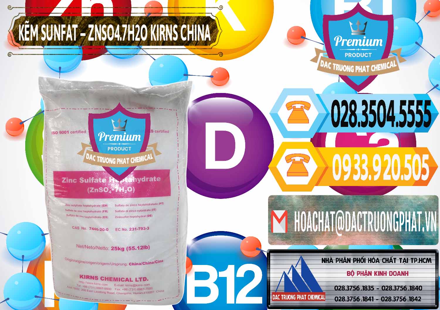 Cty chuyên bán - cung cấp Kẽm Sunfat – ZNSO4.7H2O Kirns Trung Quốc China - 0089 - Nhà cung ứng - phân phối hóa chất tại TP.HCM - hoachattayrua.net
