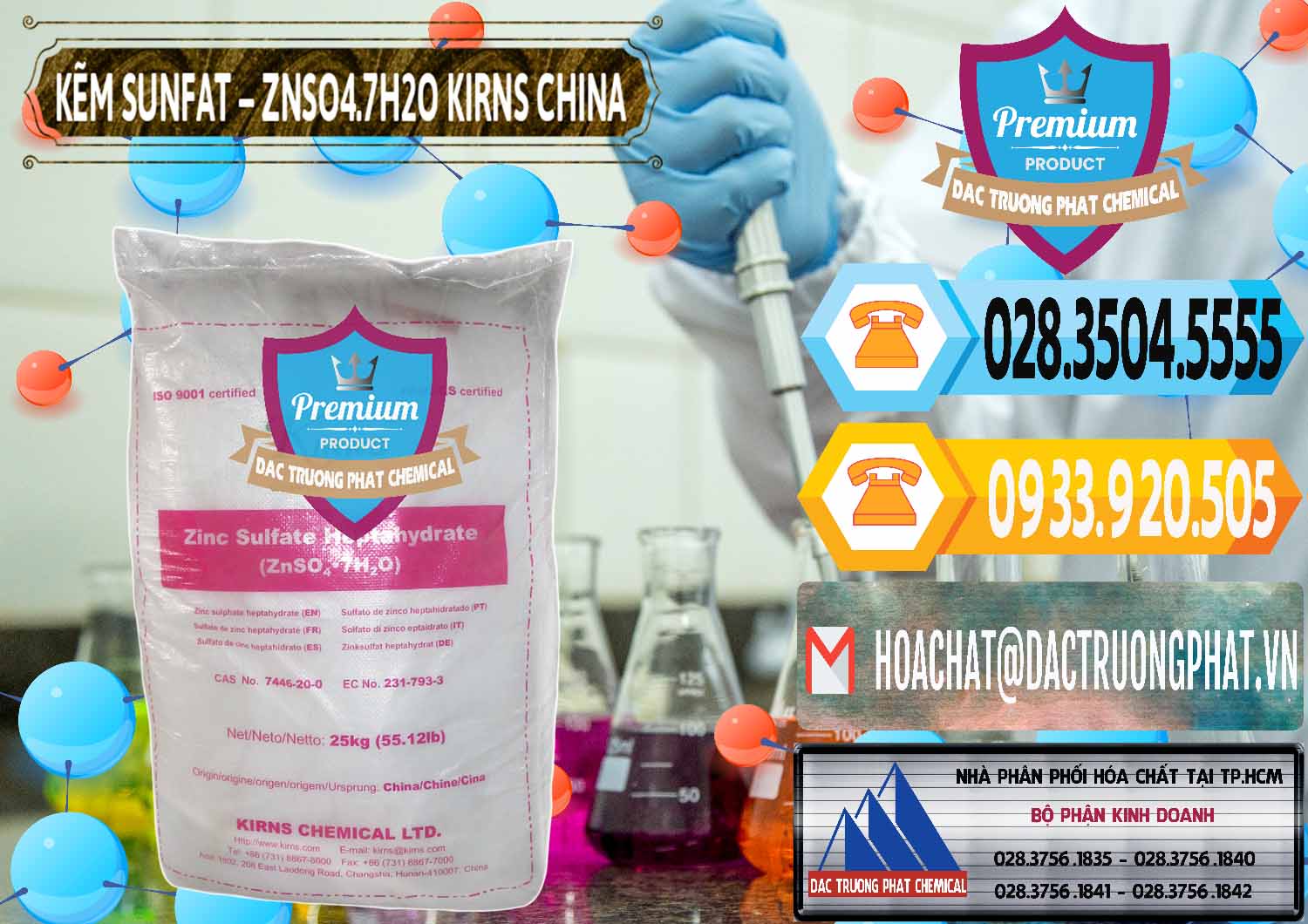 Công ty chuyên cung cấp _ bán Kẽm Sunfat – ZNSO4.7H2O Kirns Trung Quốc China - 0089 - Cty chuyên cung cấp và kinh doanh hóa chất tại TP.HCM - hoachattayrua.net