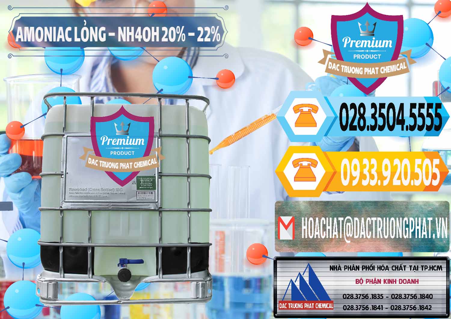 Đơn vị cung cấp _ bán Amoniac Lỏng – NH4OH 20% – 22% Việt Nam - 0185 - Chuyên phân phối _ cung cấp hóa chất tại TP.HCM - hoachattayrua.net