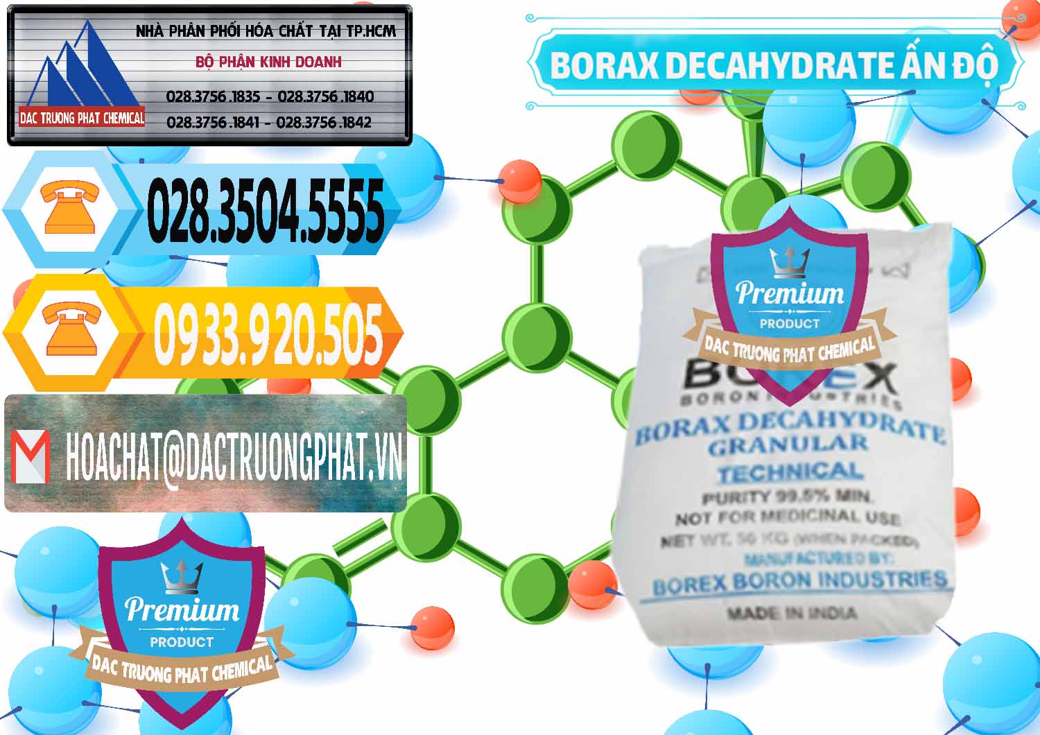 Cty chuyên phân phối _ bán Borax Decahydrate Ấn Độ India - 0449 - Đơn vị phân phối - cung cấp hóa chất tại TP.HCM - hoachattayrua.net