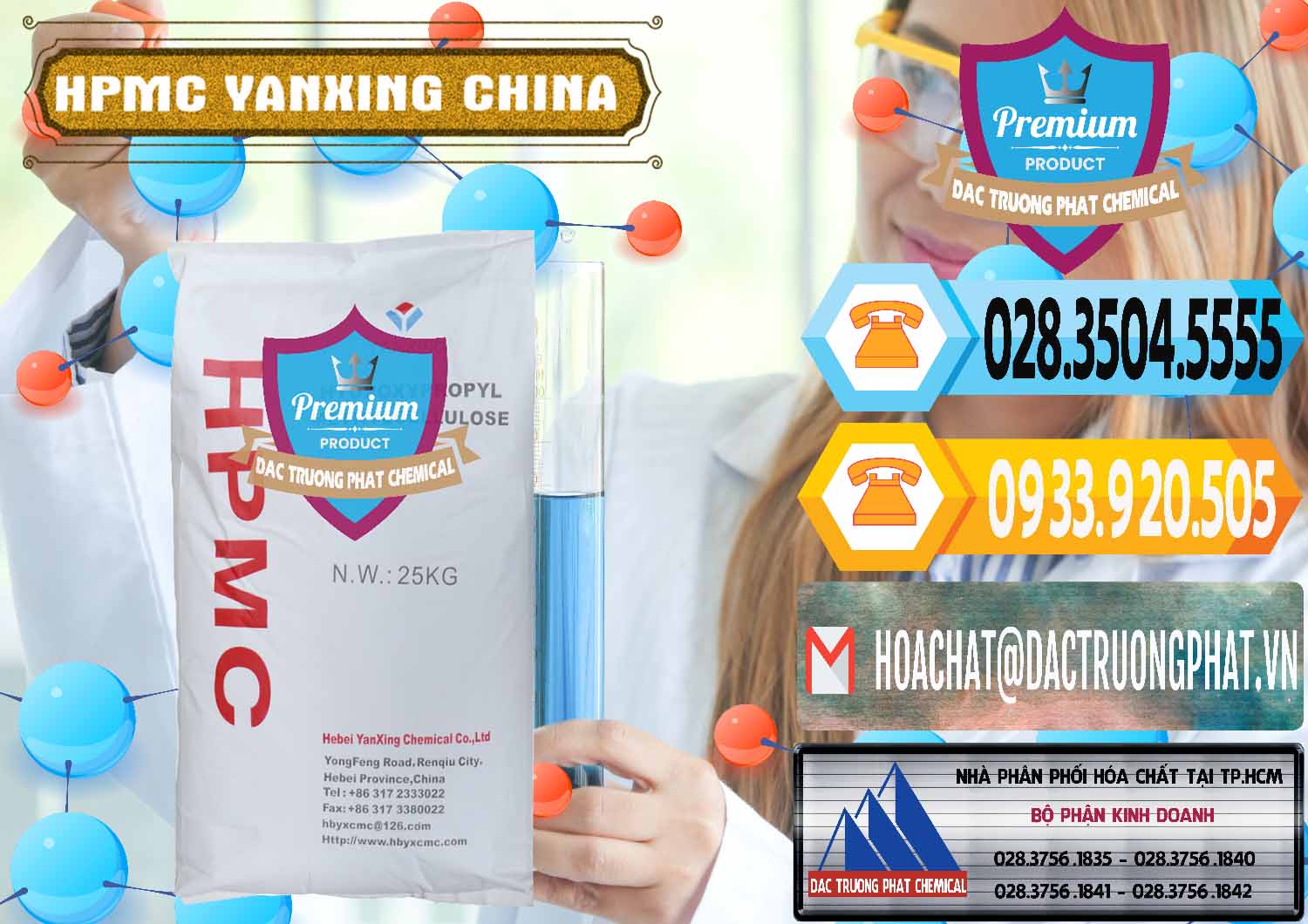 Công ty cung ứng - bán Chất Tạo Đặc HPMC - Hydroxypropyl Methyl Cellulose Yanxing Trung Quốc China - 0483 - Chuyên phân phối - cung cấp hóa chất tại TP.HCM - hoachattayrua.net