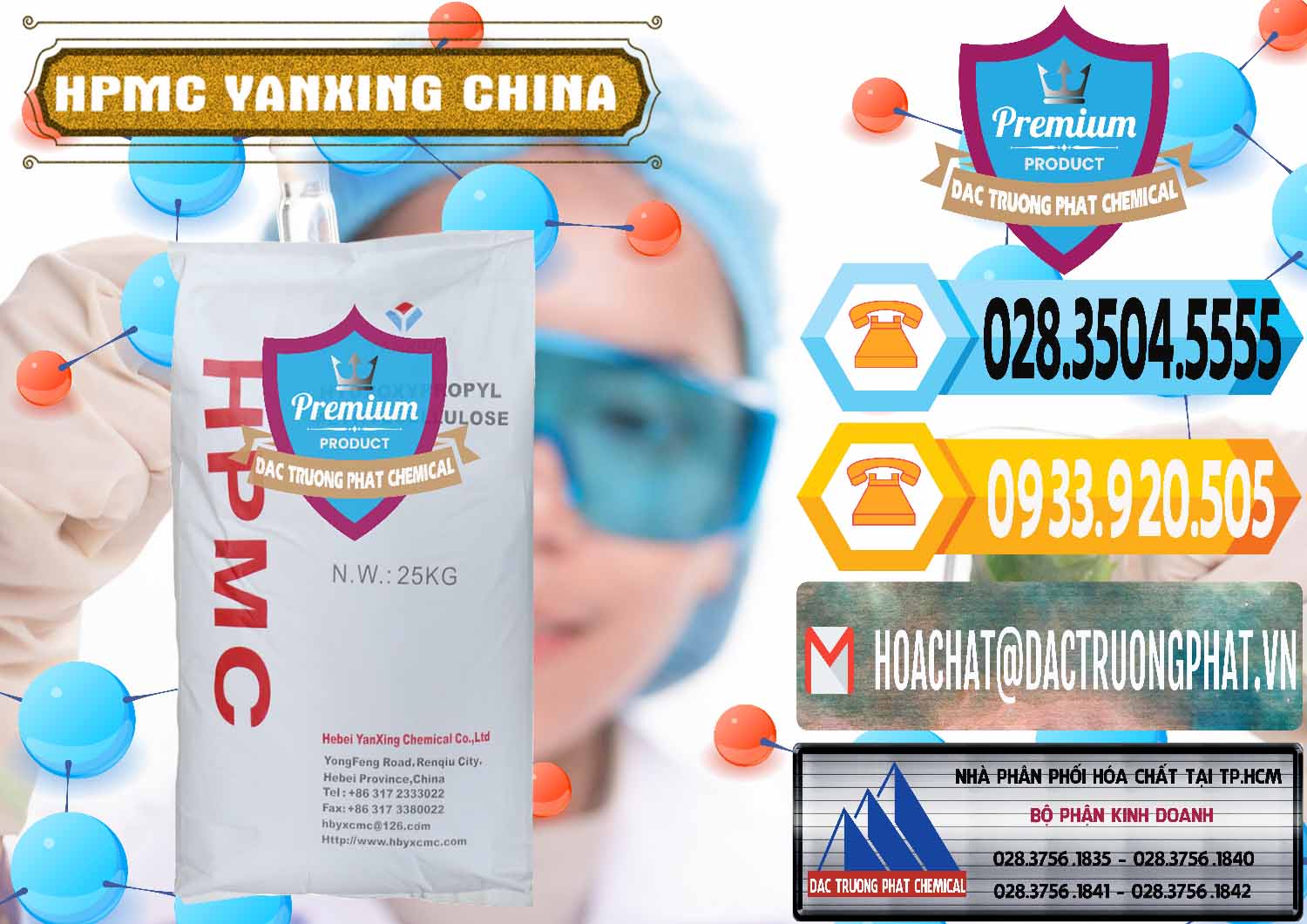 Nhà nhập khẩu _ bán Chất Tạo Đặc HPMC - Hydroxypropyl Methyl Cellulose Yanxing Trung Quốc China - 0483 - Cty chuyên phân phối và bán hóa chất tại TP.HCM - hoachattayrua.net