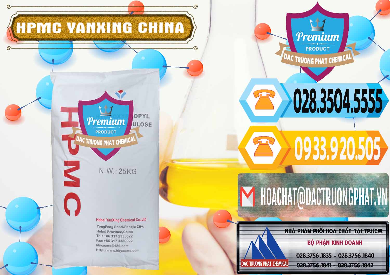 Công ty bán và cung ứng Chất Tạo Đặc HPMC - Hydroxypropyl Methyl Cellulose Yanxing Trung Quốc China - 0483 - Nhà cung cấp & kinh doanh hóa chất tại TP.HCM - hoachattayrua.net