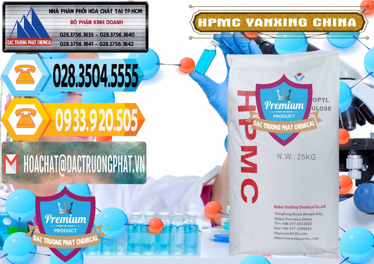 Bán và phân phối Chất Tạo Đặc HPMC - Hydroxypropyl Methyl Cellulose Yanxing Trung Quốc China - 0483 - Phân phối & cung ứng hóa chất tại TP.HCM - hoachattayrua.net