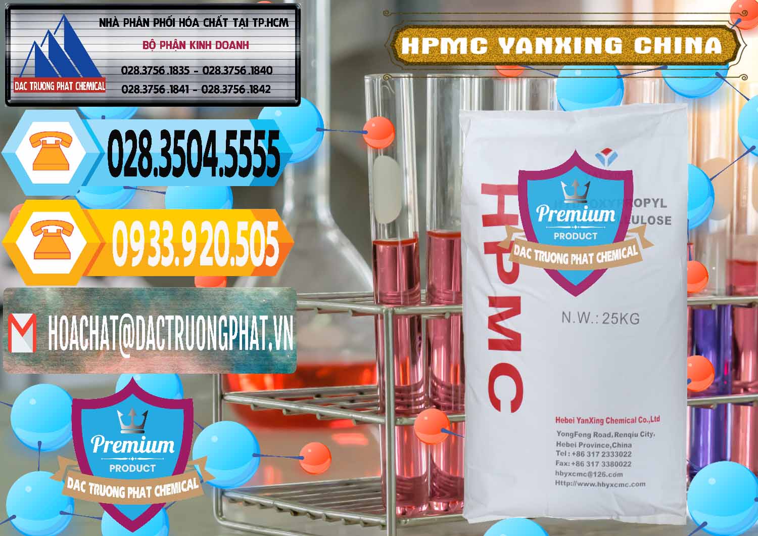Đơn vị chuyên kinh doanh và bán Chất Tạo Đặc HPMC - Hydroxypropyl Methyl Cellulose Yanxing Trung Quốc China - 0483 - Cty chuyên bán ( cung cấp ) hóa chất tại TP.HCM - hoachattayrua.net
