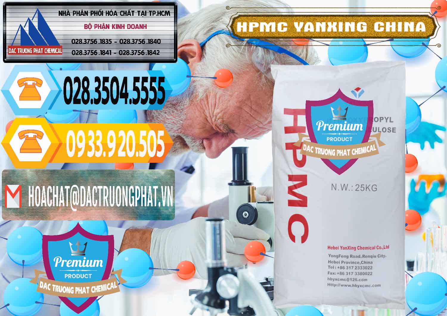 Chuyên cung cấp - bán Chất Tạo Đặc HPMC - Hydroxypropyl Methyl Cellulose Yanxing Trung Quốc China - 0483 - Công ty kinh doanh - cung cấp hóa chất tại TP.HCM - hoachattayrua.net