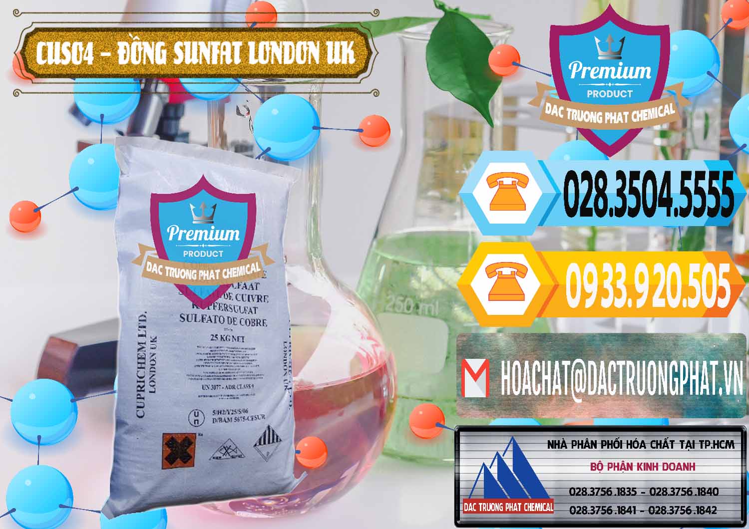 Cty chuyên cung ứng & bán CuSO4 – Đồng Sunfat Anh Uk Kingdoms - 0478 - Cty bán _ cung cấp hóa chất tại TP.HCM - hoachattayrua.net