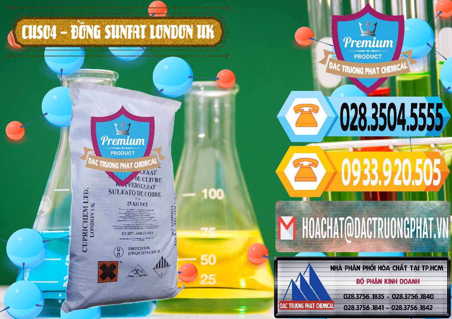Chuyên phân phối ( bán ) CuSO4 – Đồng Sunfat Anh Uk Kingdoms - 0478 - Chuyên cung cấp & bán hóa chất tại TP.HCM - hoachattayrua.net