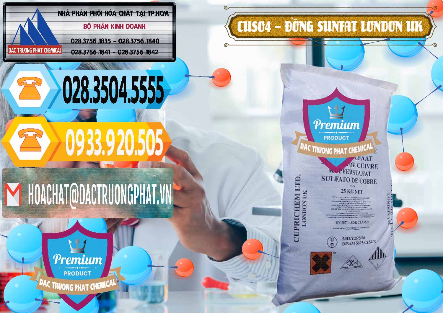 Kinh doanh và bán CuSO4 – Đồng Sunfat Anh Uk Kingdoms - 0478 - Cty phân phối & cung ứng hóa chất tại TP.HCM - hoachattayrua.net