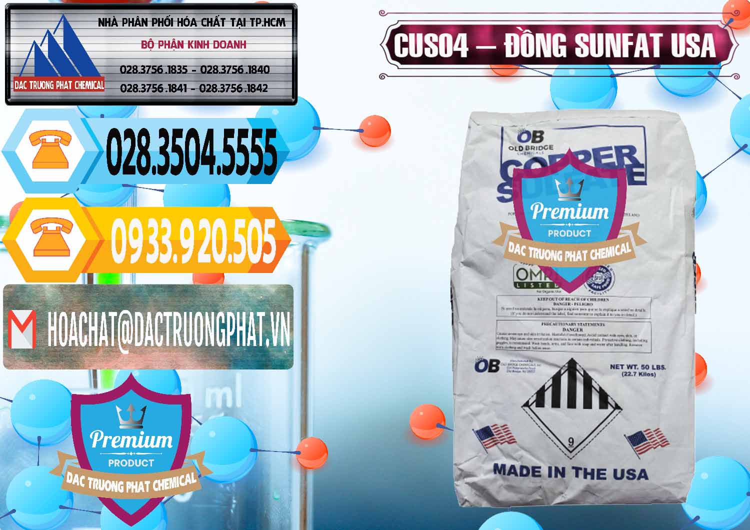 Công ty chuyên cung ứng ( bán ) CuSO4 – Đồng Sunfat Mỹ USA - 0479 - Cung ứng & phân phối hóa chất tại TP.HCM - hoachattayrua.net