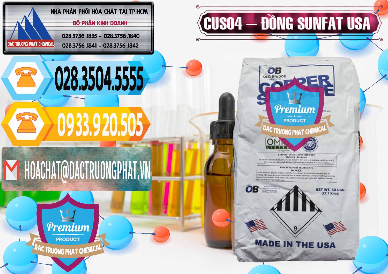 Công ty chuyên cung cấp _ bán CuSO4 – Đồng Sunfat Mỹ USA - 0479 - Công ty bán và phân phối hóa chất tại TP.HCM - hoachattayrua.net