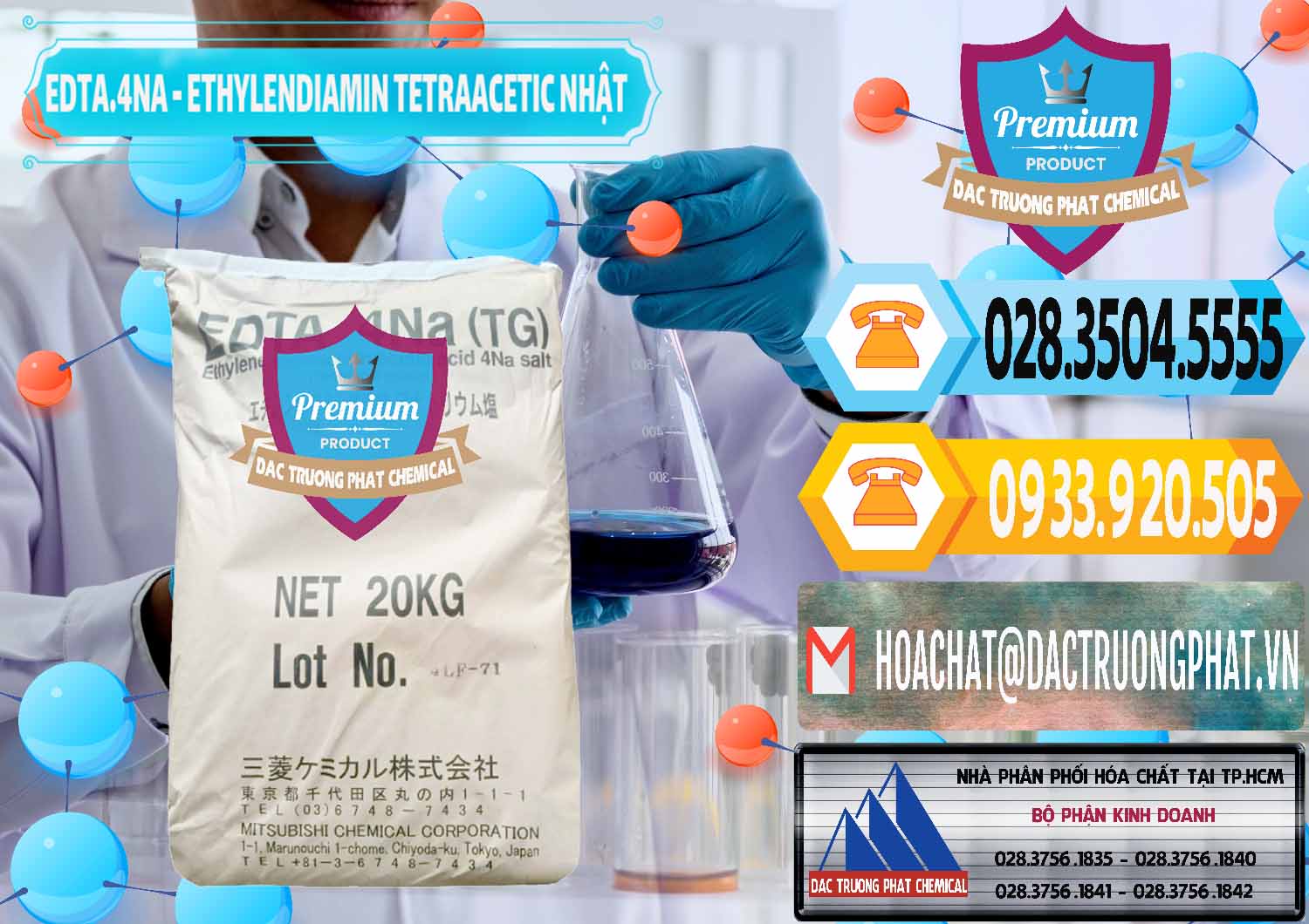 Chuyên cung cấp - bán EDTA 4Na - Ethylendiamin Tetraacetic Nhật Bản Japan - 0482 - Nơi bán & cung cấp hóa chất tại TP.HCM - hoachattayrua.net