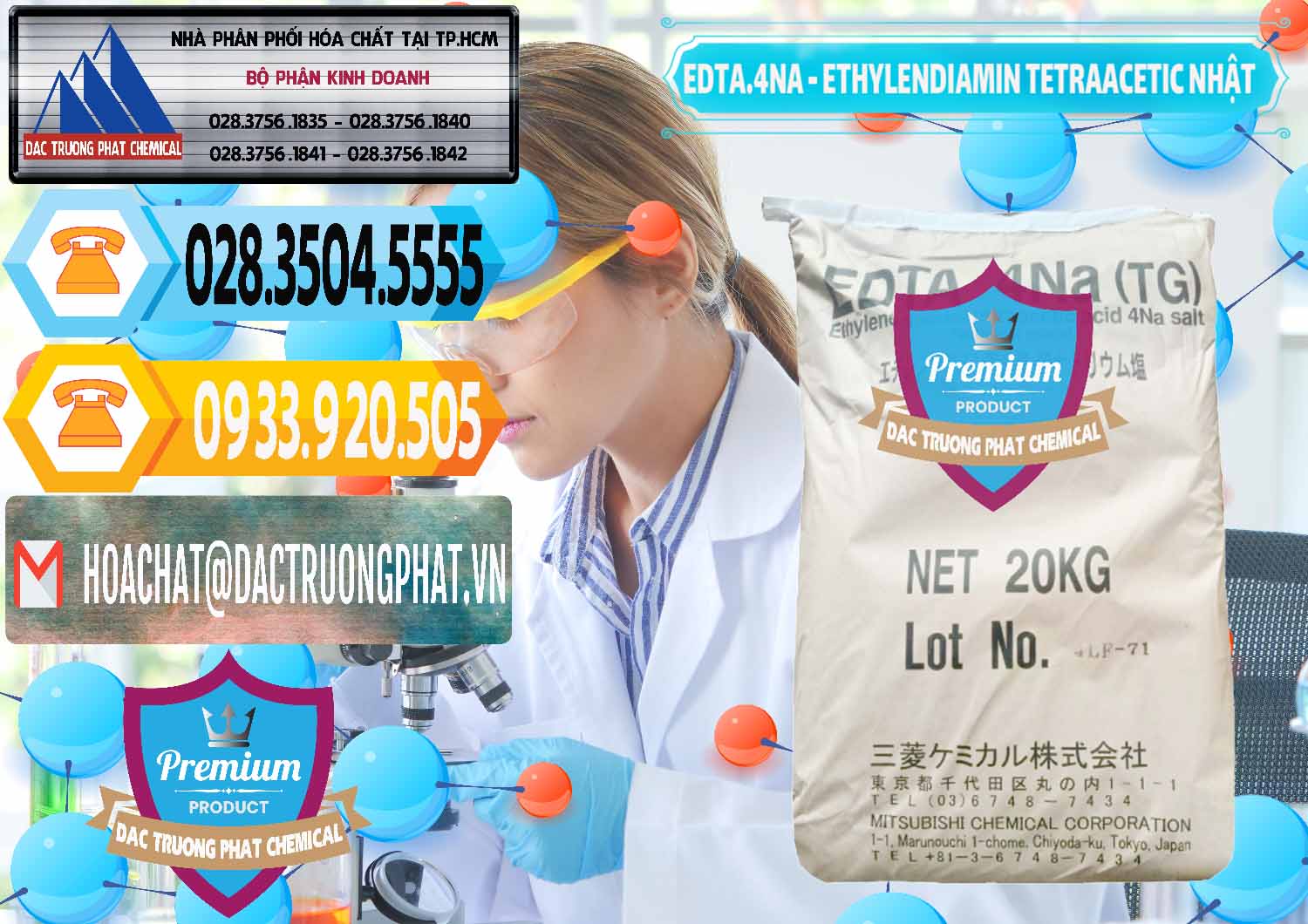 Cty chuyên nhập khẩu & bán EDTA 4Na - Ethylendiamin Tetraacetic Nhật Bản Japan - 0482 - Đơn vị bán ( cung cấp ) hóa chất tại TP.HCM - hoachattayrua.net