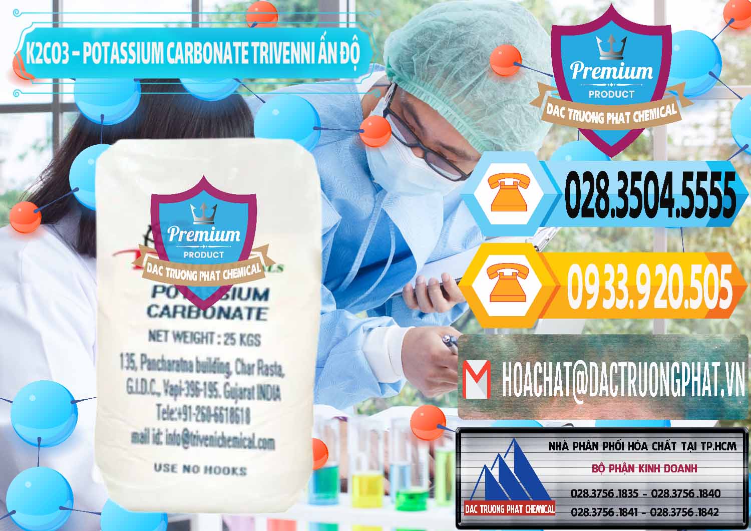 Công ty chuyên cung cấp - bán K2Co3 – Potassium Carbonate Trivenni Ấn Độ India - 0473 - Nhà cung cấp ( kinh doanh ) hóa chất tại TP.HCM - hoachattayrua.net
