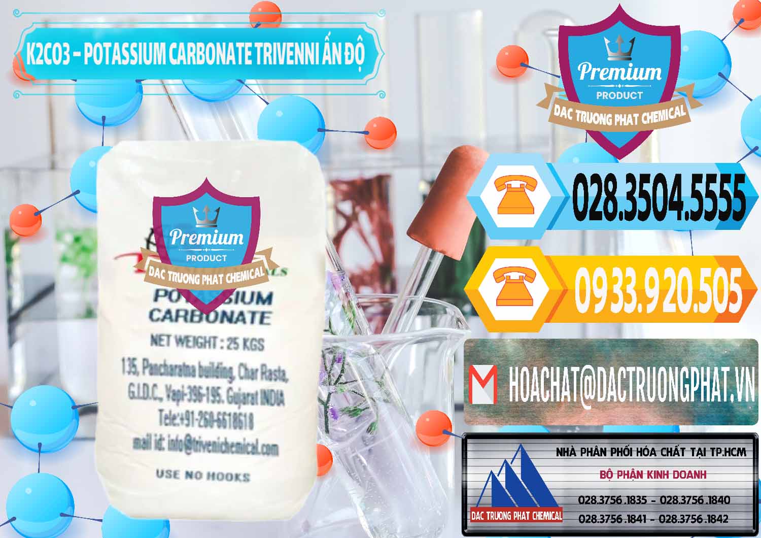 Đơn vị chuyên nhập khẩu & bán K2Co3 – Potassium Carbonate Trivenni Ấn Độ India - 0473 - Công ty kinh doanh ( cung cấp ) hóa chất tại TP.HCM - hoachattayrua.net