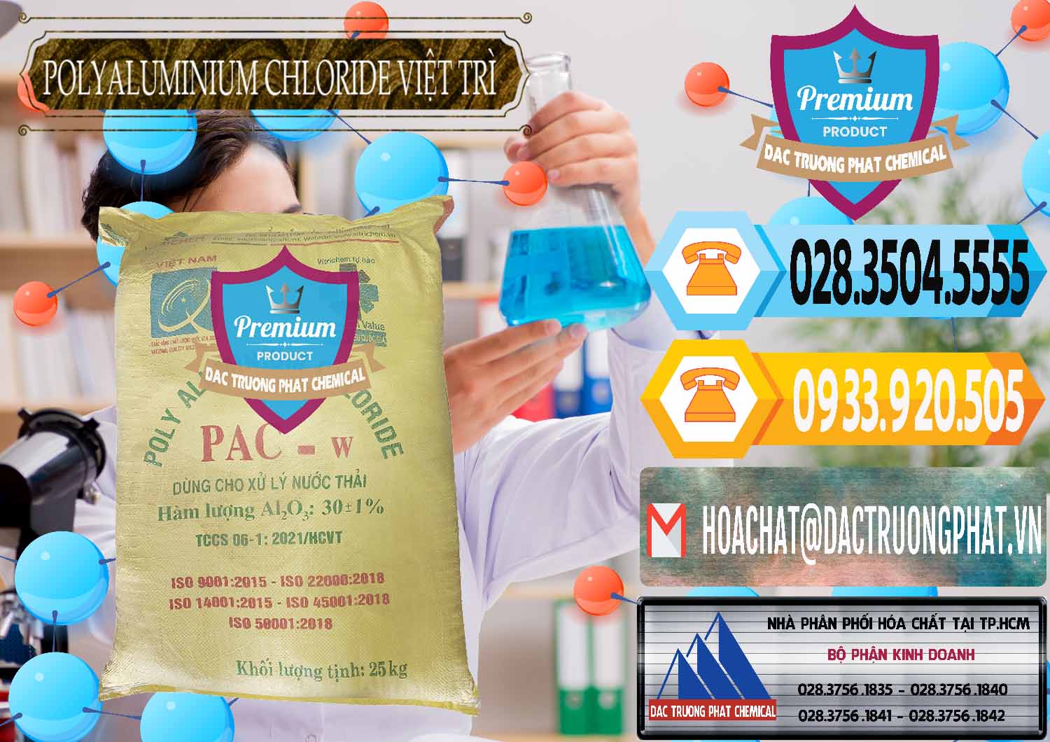 Cty bán & phân phối PAC - Polyaluminium Chloride Việt Trì Việt Nam - 0487 - Đơn vị phân phối & bán hóa chất tại TP.HCM - hoachattayrua.net