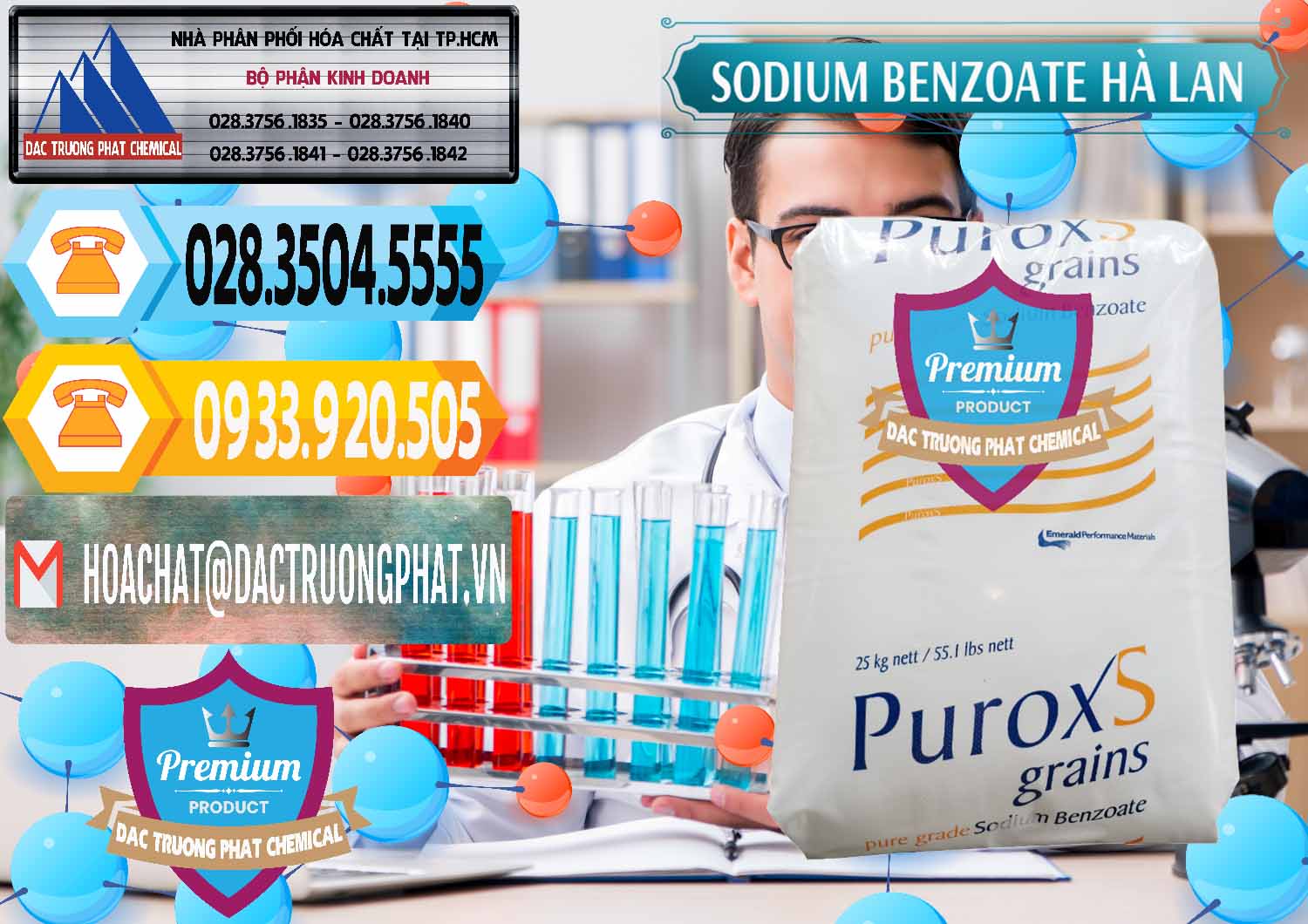 Chuyên bán ( phân phối ) Sodium Benzoate - Mốc Bột Puroxs Hà Lan Netherlands - 0467 - Công ty chuyên cung cấp và nhập khẩu hóa chất tại TP.HCM - hoachattayrua.net