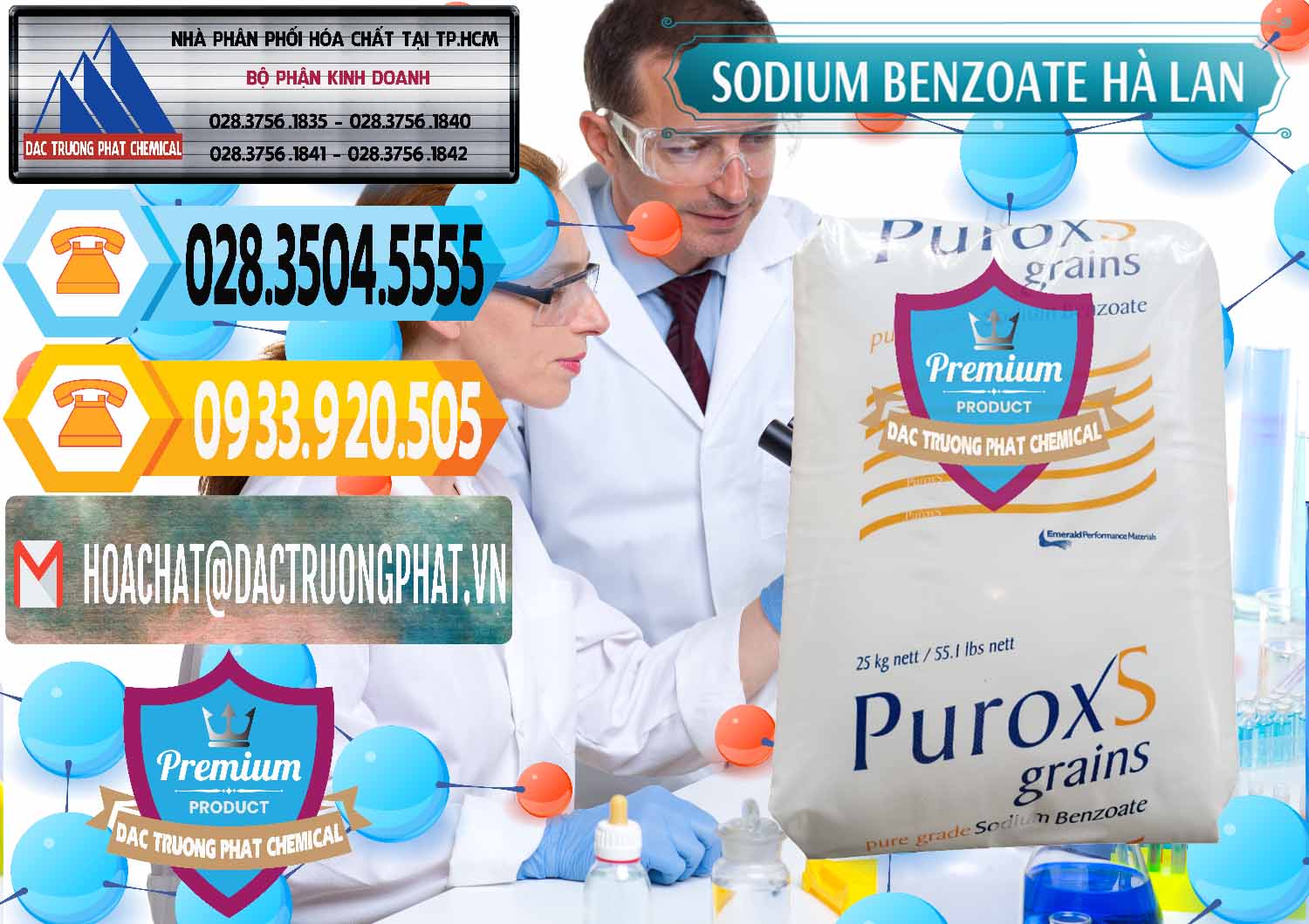 Cty chuyên kinh doanh và bán Sodium Benzoate - Mốc Bột Puroxs Hà Lan Netherlands - 0467 - Nhà nhập khẩu - phân phối hóa chất tại TP.HCM - hoachattayrua.net