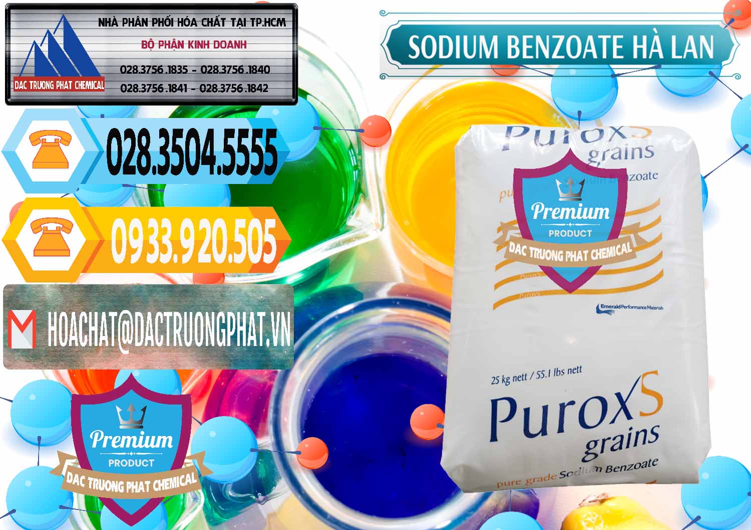Phân phối ( bán ) Sodium Benzoate - Mốc Bột Puroxs Hà Lan Netherlands - 0467 - Cty bán - cung cấp hóa chất tại TP.HCM - hoachattayrua.net