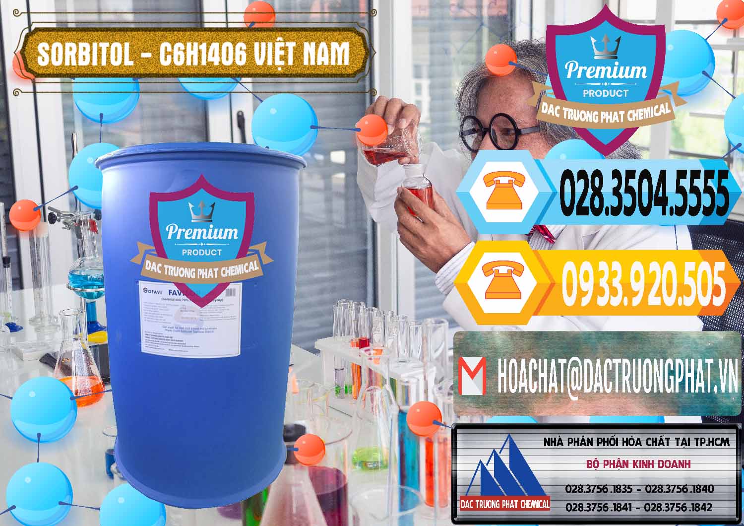 Công ty phân phối - cung cấp Sorbitol - C6H14O6 Lỏng 70% Food Grade Việt Nam - 0438 - Nơi cung ứng ( phân phối ) hóa chất tại TP.HCM - hoachattayrua.net