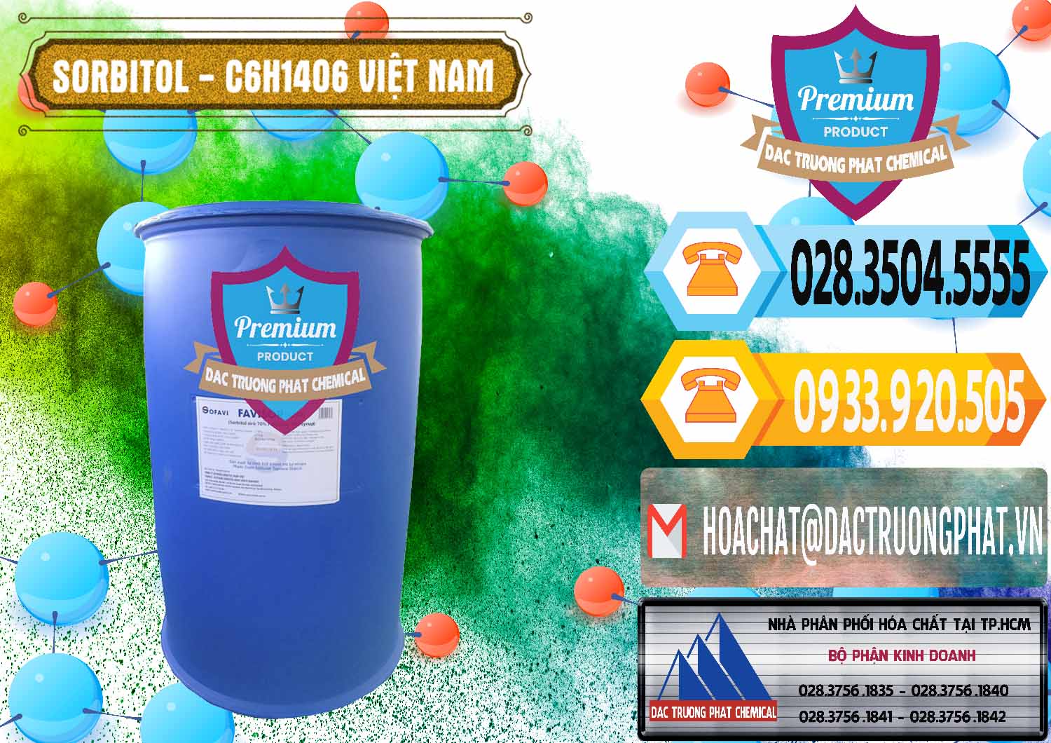 Nơi phân phối _ cung cấp Sorbitol - C6H14O6 Lỏng 70% Food Grade Việt Nam - 0438 - Đơn vị bán - cung cấp hóa chất tại TP.HCM - hoachattayrua.net