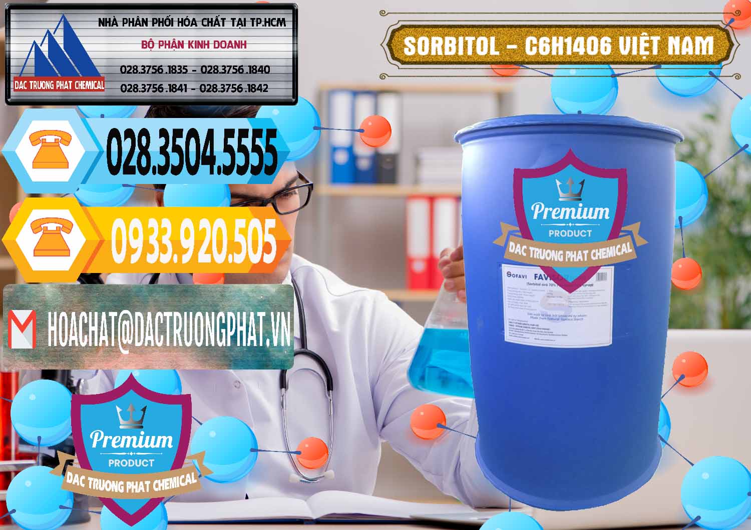 Bán và cung ứng Sorbitol - C6H14O6 Lỏng 70% Food Grade Việt Nam - 0438 - Công ty chuyên kinh doanh ( bán ) hóa chất tại TP.HCM - hoachattayrua.net