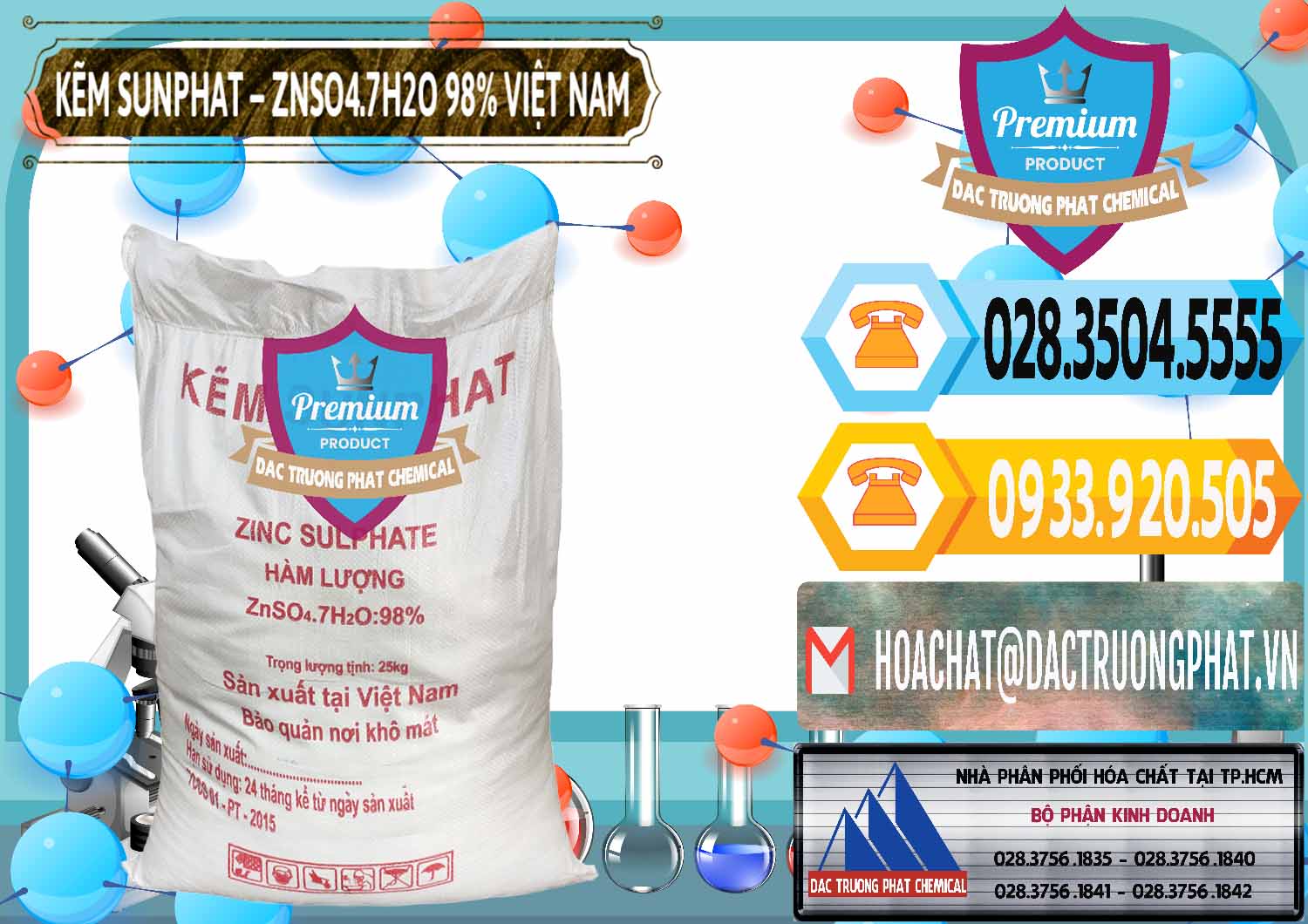 Cung cấp và phân phối Kẽm Sunfat – ZNSO4.7H2O Việt Nam - 0189 - Công ty kinh doanh và phân phối hóa chất tại TP.HCM - hoachattayrua.net