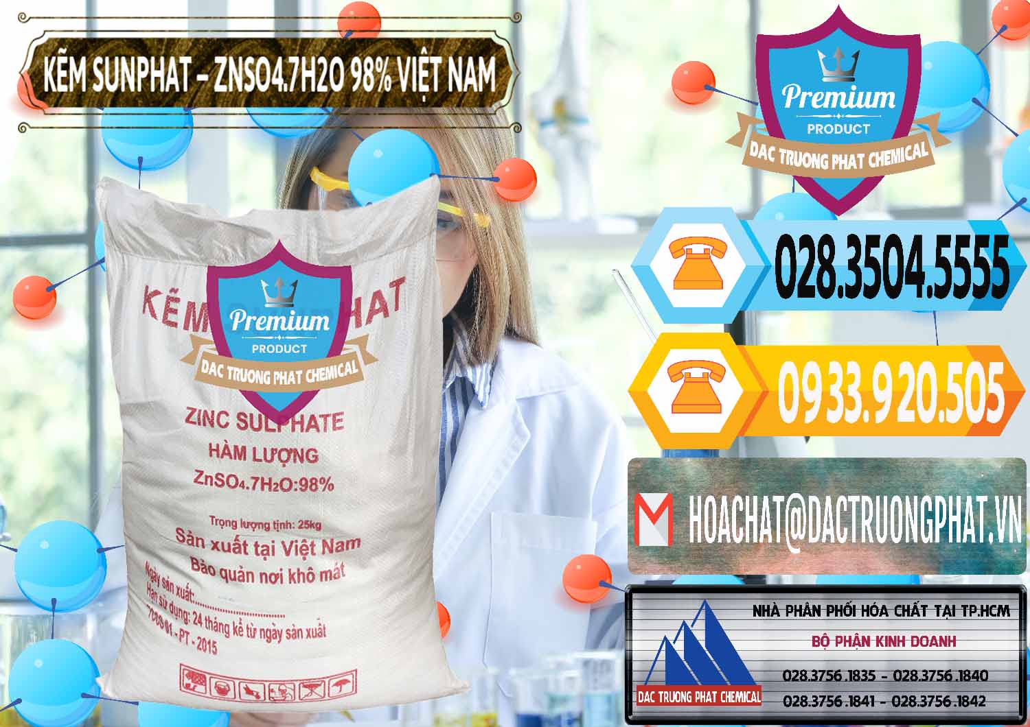 Công ty cung ứng & phân phối Kẽm Sunfat – ZNSO4.7H2O Việt Nam - 0189 - Chuyên phân phối _ cung cấp hóa chất tại TP.HCM - hoachattayrua.net