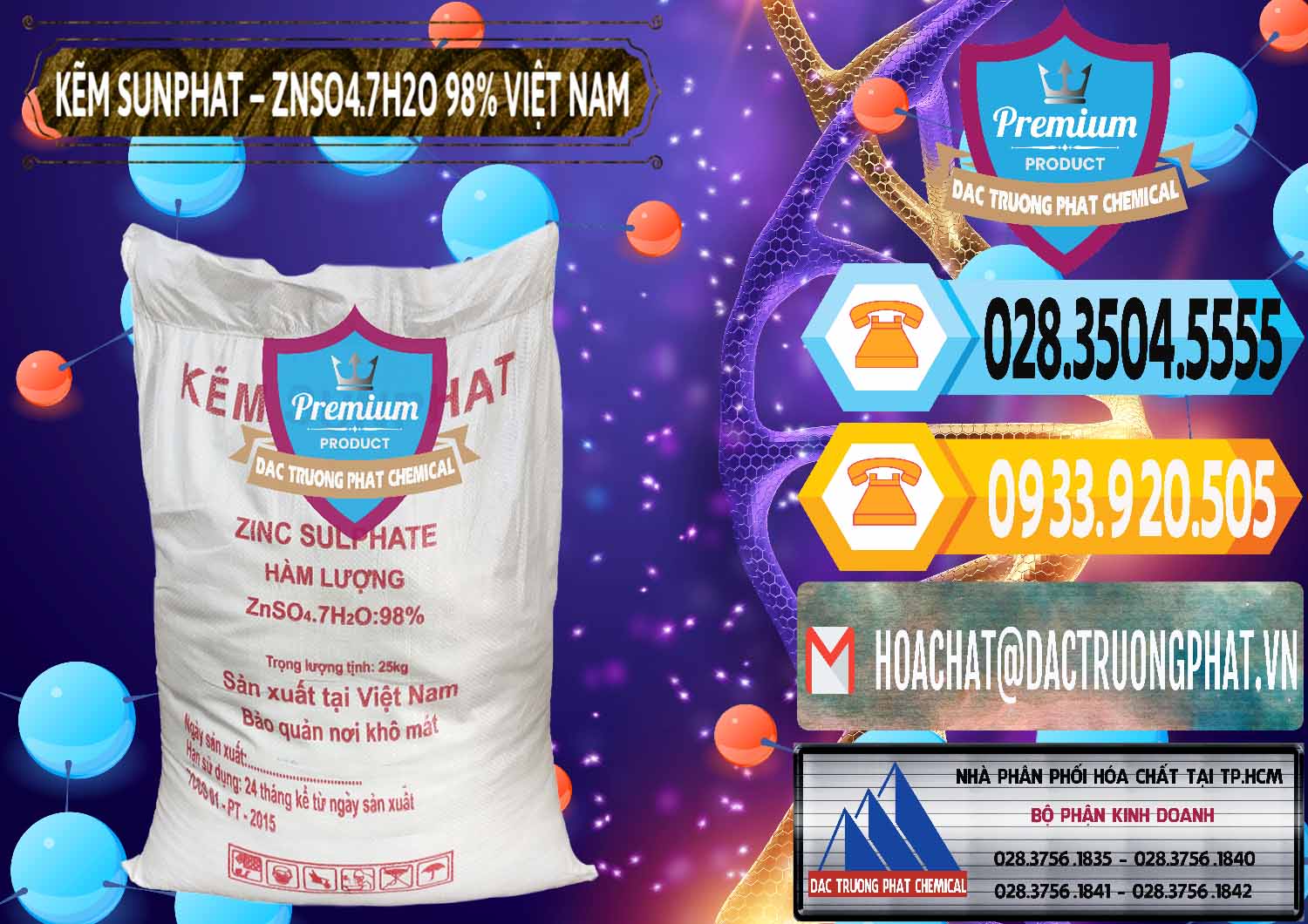 Đơn vị chuyên cung ứng - phân phối Kẽm Sunfat – ZNSO4.7H2O Việt Nam - 0189 - Kinh doanh _ cung cấp hóa chất tại TP.HCM - hoachattayrua.net