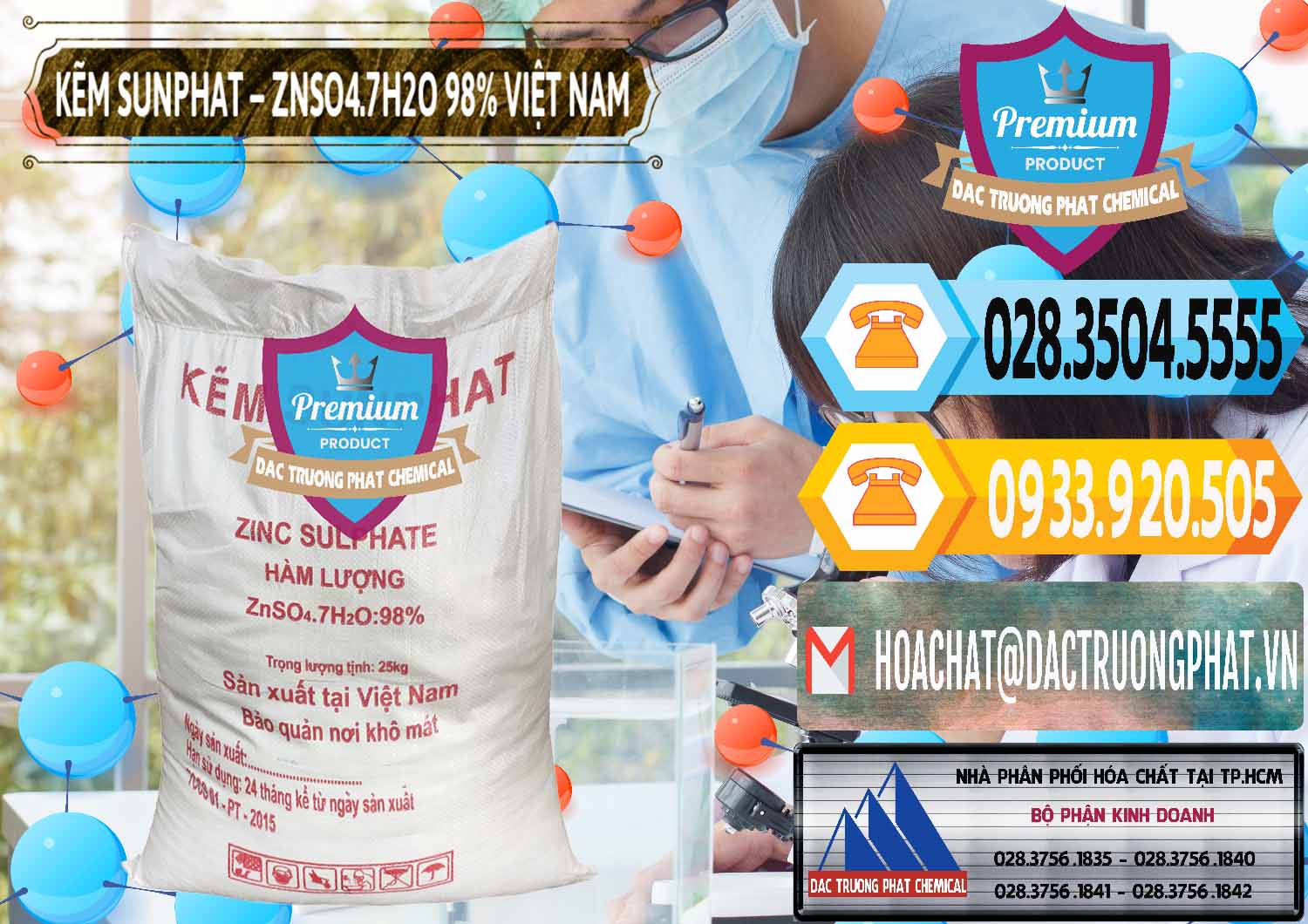 Nơi chuyên bán và phân phối Kẽm Sunfat – ZNSO4.7H2O Việt Nam - 0189 - Bán và cung ứng hóa chất tại TP.HCM - hoachattayrua.net